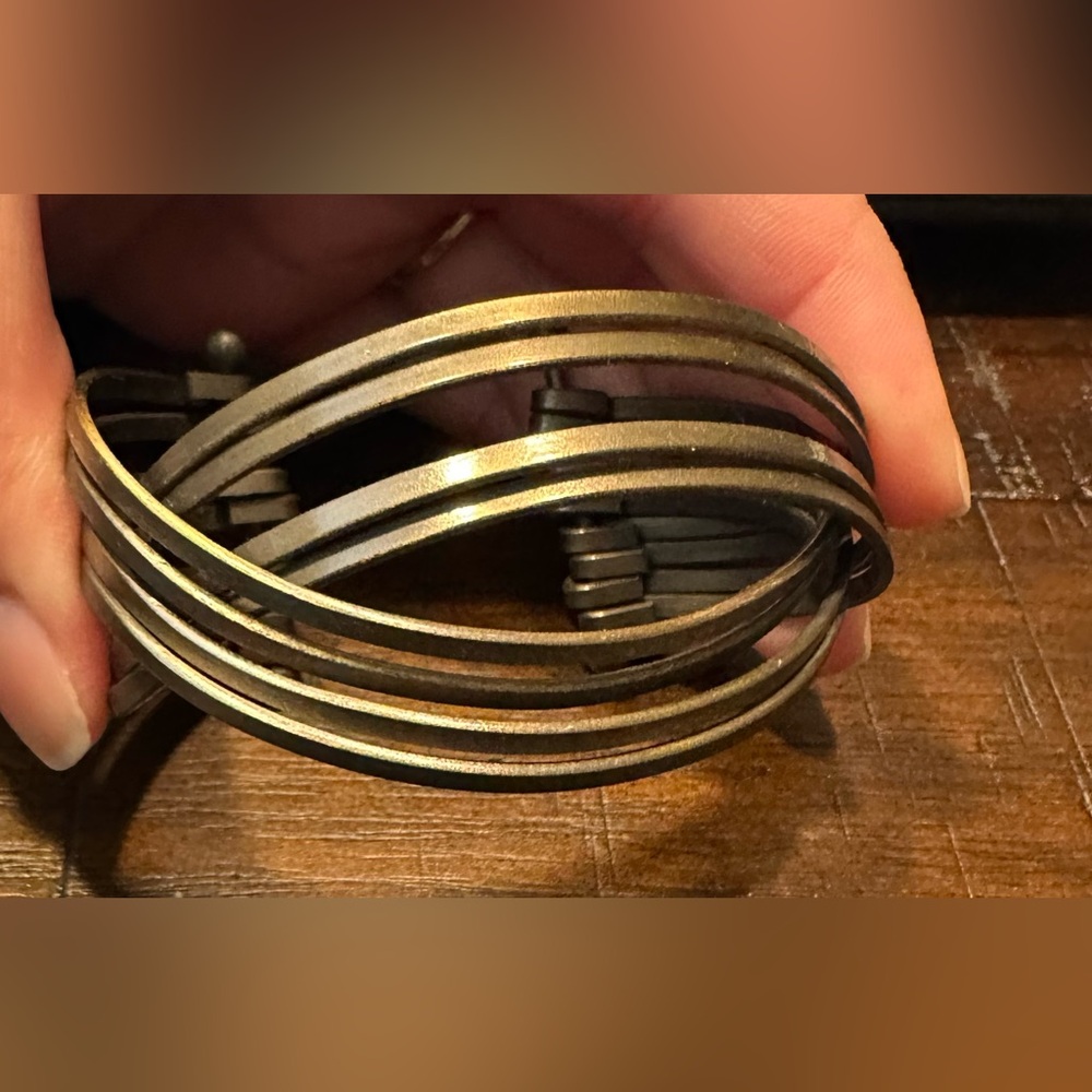 Industrial Chic Metal Cuff Bracelet